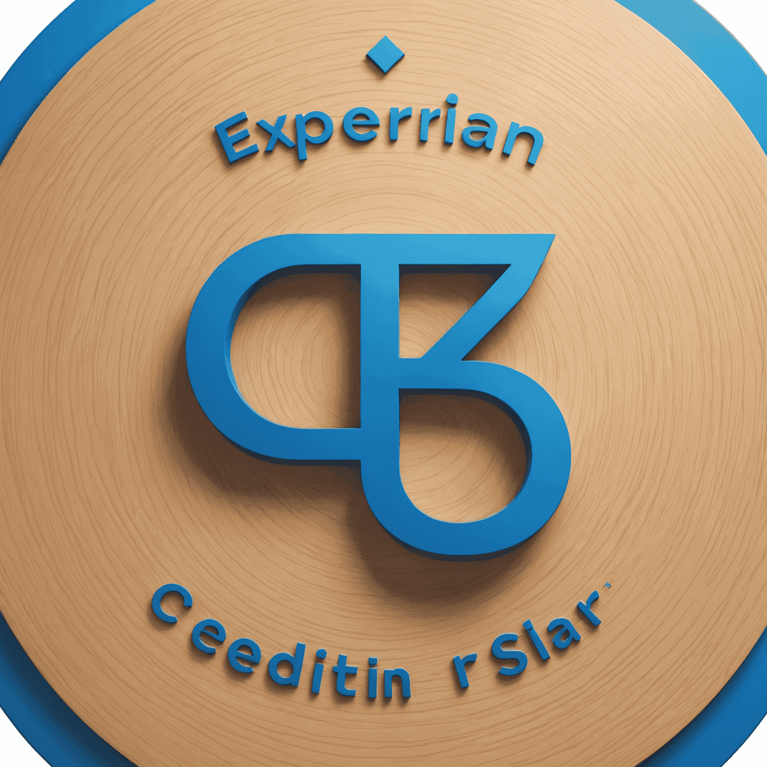 Experian Credit USA logo featuring a stylized 'E' in blue with 'Experian' text in white
