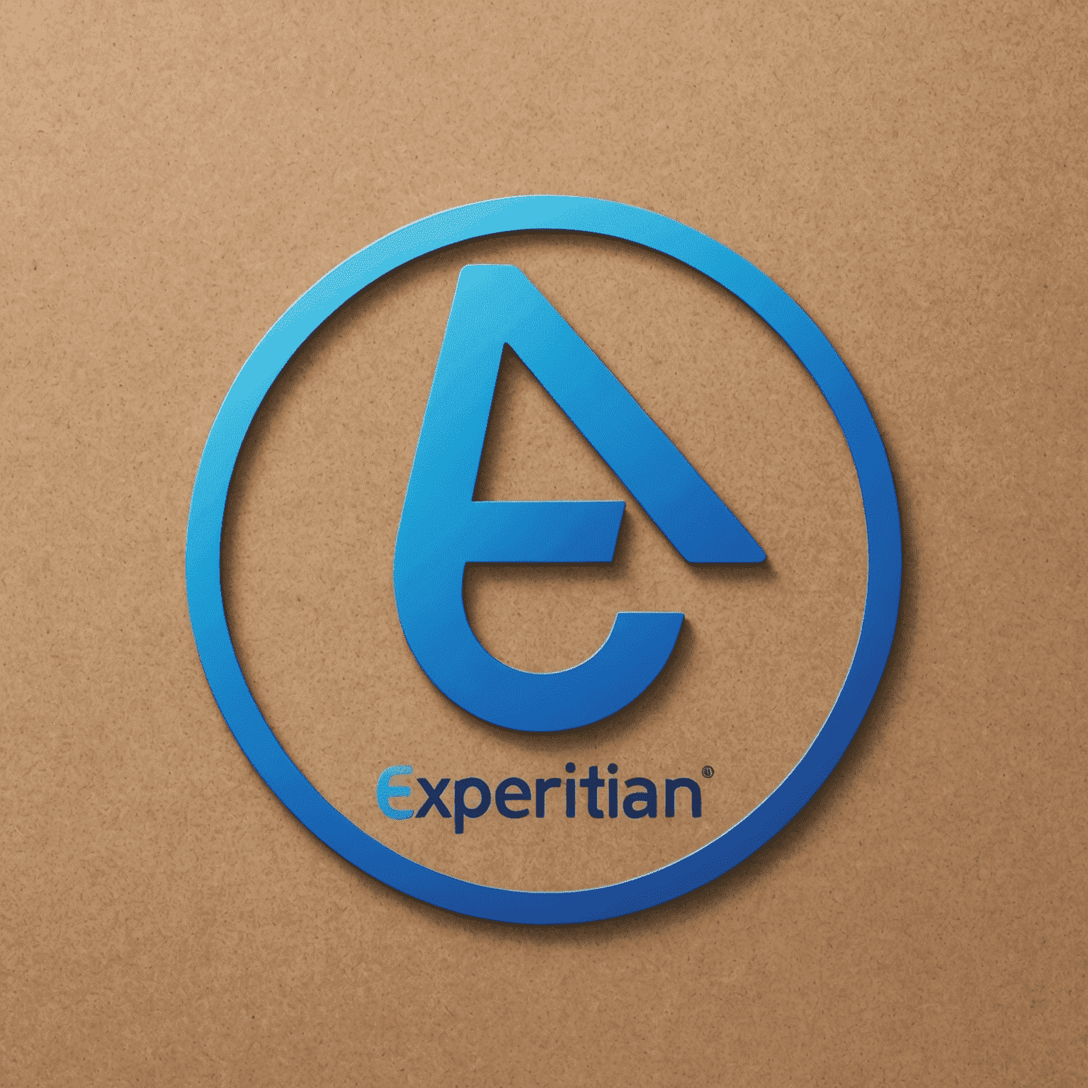 Experian Credit USA logo featuring a stylized 'E' in blue with 'Experian' text in white