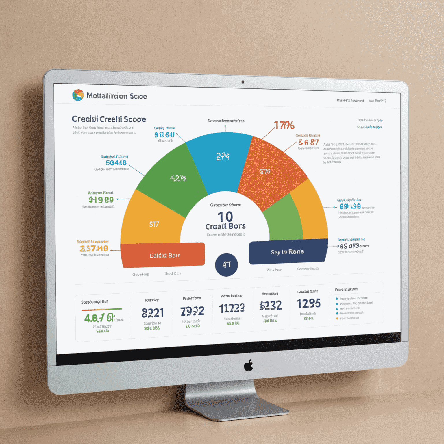 Interactive graph showing a hypothetical credit score trend over time, with markers for key events that affected the score. The graph uses Experian's brand colors and has a sleek, modern design consistent with the website's aesthetic.